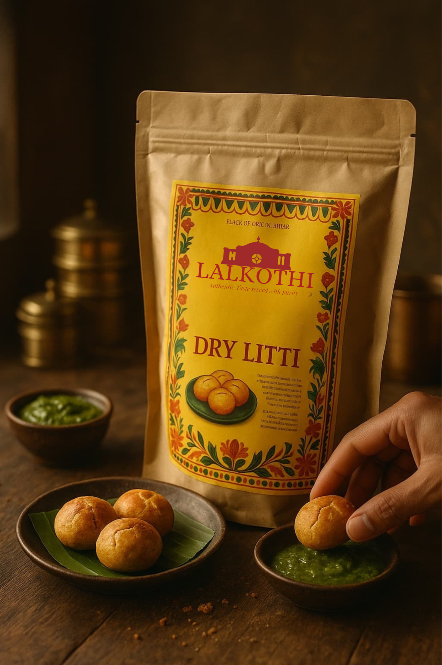 DRY LITTI - 600gms- Filled with Protein rich Sattu